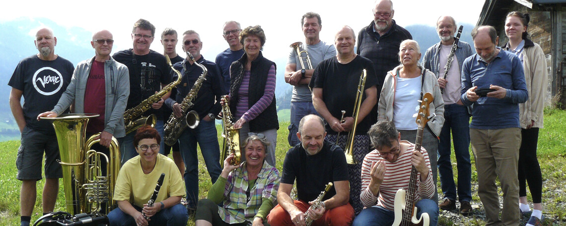 Ein Foto der Big Band "Biggaband"